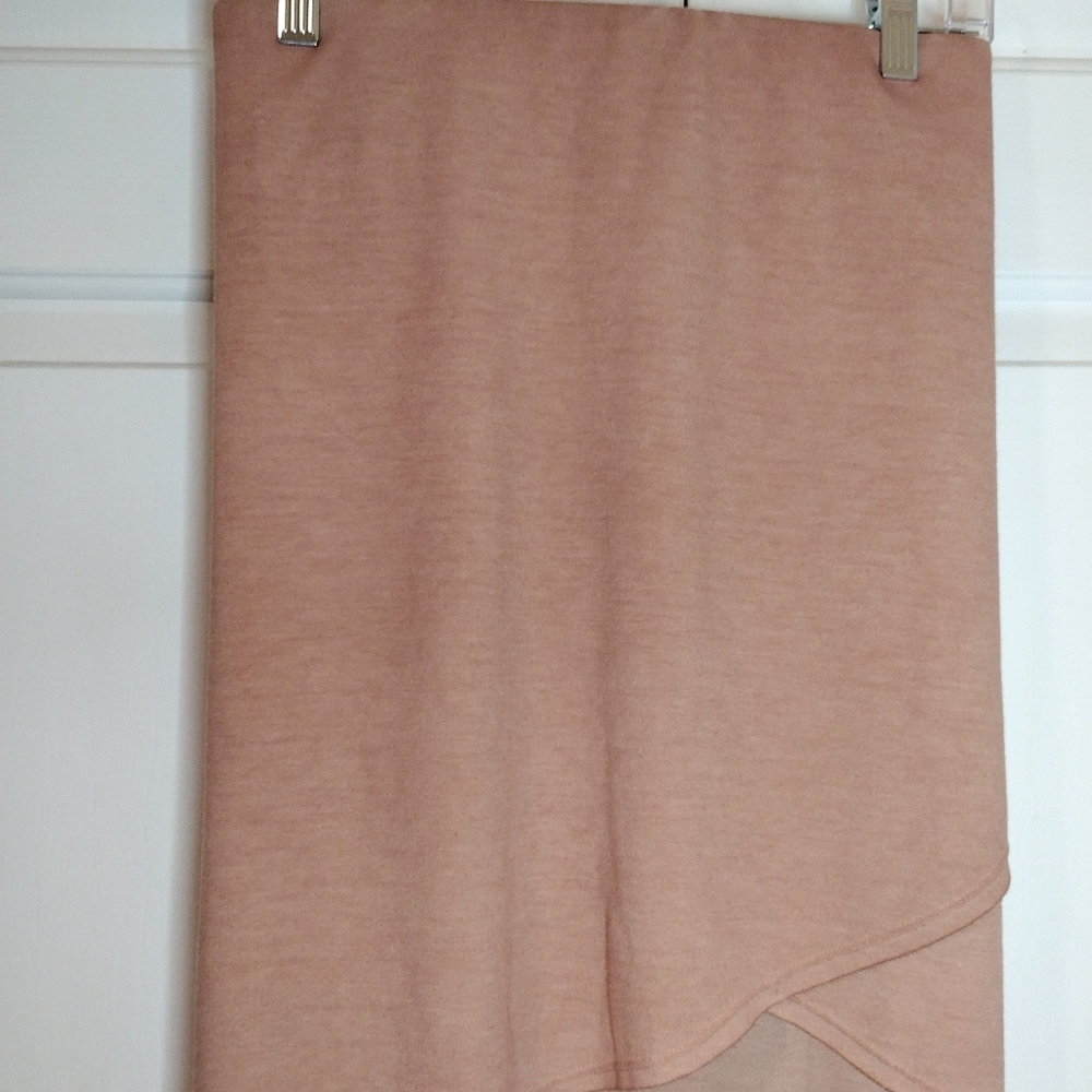 NWT Cato Peach Elastic Band Asymmetrical Skirt Size XL